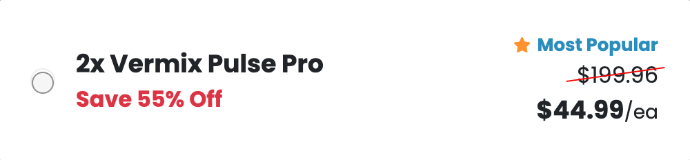 Best Seller Double Vermix Pulse Pro Package 55% Discount
